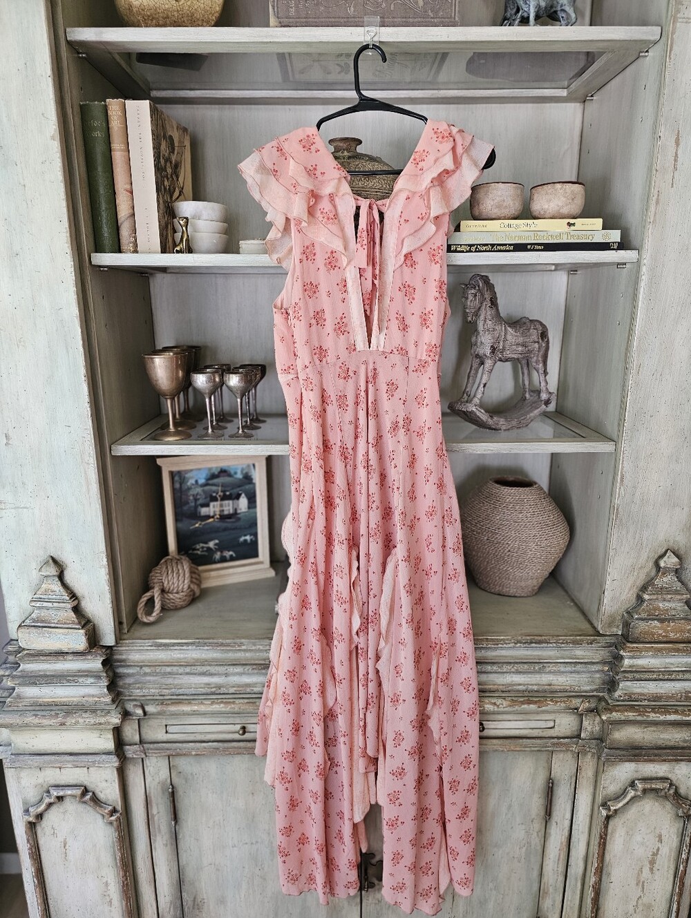 Free People Joaquin Whimsical Garden Cottagecore Prairiecore Dress Medium - Picture 13 of 16